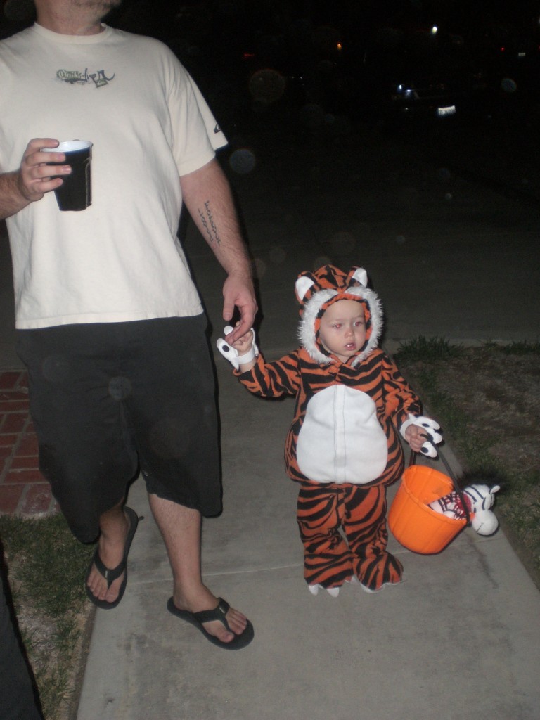 Trick-or-treating. 